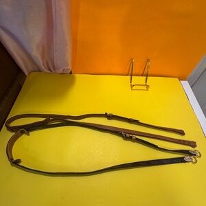 Brown and Black Leather Straps with Gold and Silver Hardware